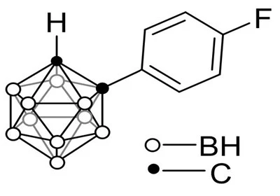 1-(4-Fuórfenyl)-1,2-dikarbaklozododekaborán,C8H4B10F,23854-17-3
